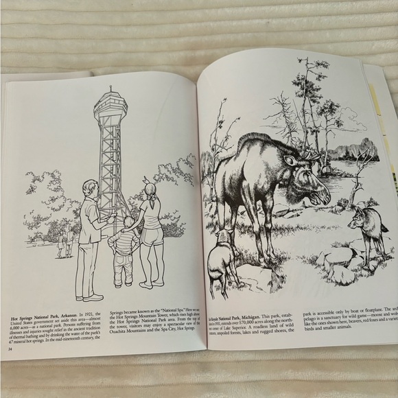 Set of 2 Vintage Coloring Books from Dover COLORING Book 1990 1993 Unused - Picture 4 of 14